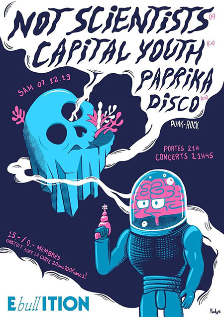 Not Scientists + Capital Youth + Paprika Disco à Ebullition le 07 décembre 2019 à Bulle (CH)