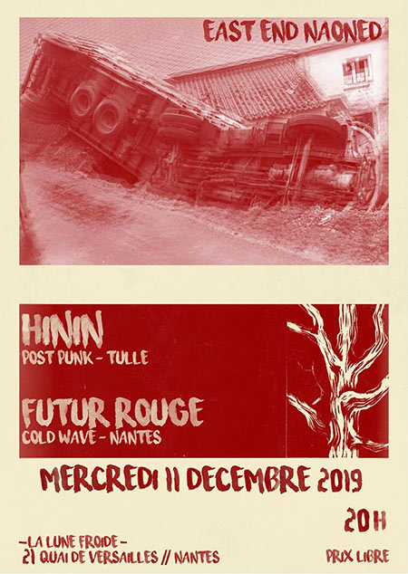 Hinin + Futur Rouge à Lune Froide le 11 décembre 2019 à Nantes (44)