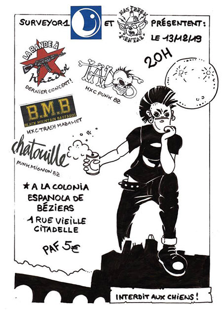 Concert Punk à la Colonie Espagnole le 13 décembre 2019 à Béziers (34)