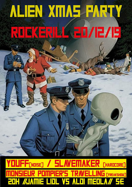 Alien X-Mas party au Rockerill le 20 décembre 2019 à Charleroi (BE)