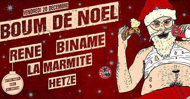 Boum de Noël à la Zone le 20 décembre 2019 à Liège (BE)