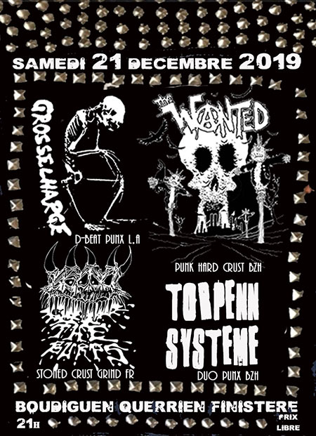 Concert Punk Crust le 21 décembre 2019 à Querrien (29)