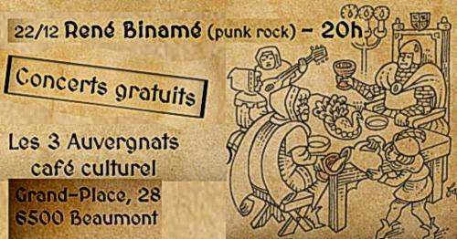 René Binamé aux 3 Auvergnats le 22 décembre 2019 à Beaumont (BE)