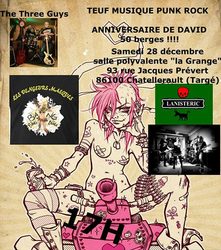 Teuf musique Punk Rock à la Grange de Targé le 28 décembre 2019 à Châtellerault (86)