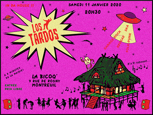 Los Tardos à la Bicoq' le 11 janvier 2020 à Montreuil (93)