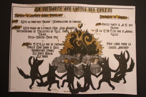 Concert de solidarité avec les luttes des exilé.es au CCL le 11 janvier 2020 à Lille (59)