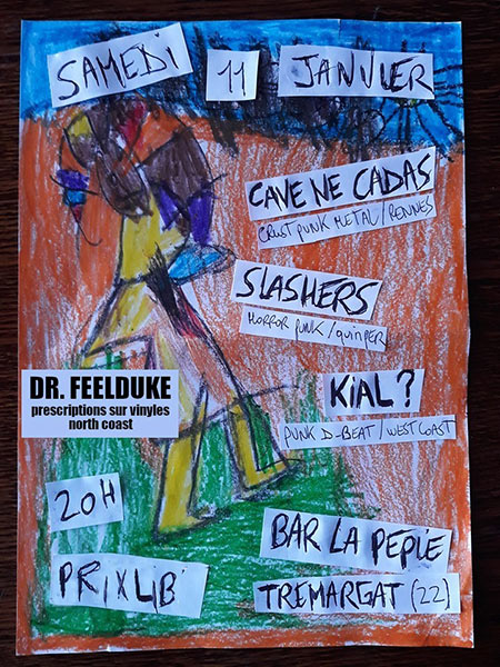 Cave Ne Cadas + Slashers + Kial? au Tramargad Kafe le 11 janvier 2020 à Trémargat (22)