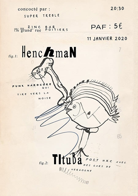 Henchman + Tituba au bar Le Zinc le 11 janvier 2020 à Poitiers (86)