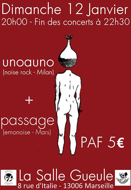 Unoauno + Passage à la Salle Gueule le 12 janvier 2020 à Marseille (13)