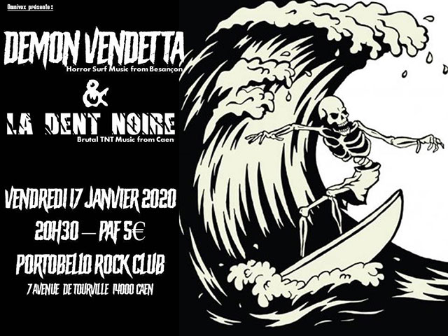 Demon Vendetta + La Dent Noire au Portobello Rock Club le 17 janvier 2020 à Caen (14)