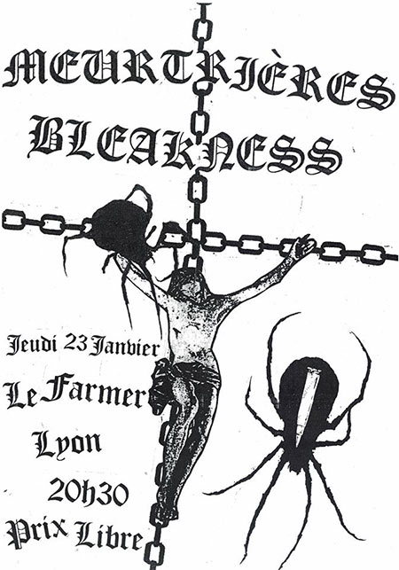 Meurtrières + Bleakness au Farmer le 23 janvier 2020 à Lyon (69)