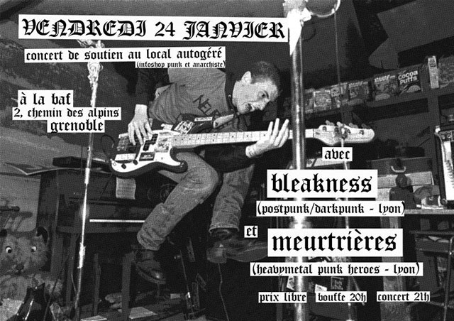 Bleakness + Meurtrières à la BAF le 24 janvier 2020 à Grenoble (38)