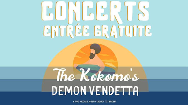Demon Vendetta + The Kokomo's au Brew-Pub le 25 janvier 2020 à Clermont-Ferrand (63)
