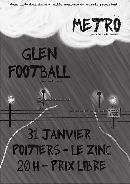 Glen Football + Metrö au Zinc le 31 janvier 2020 à Poitiers (86)