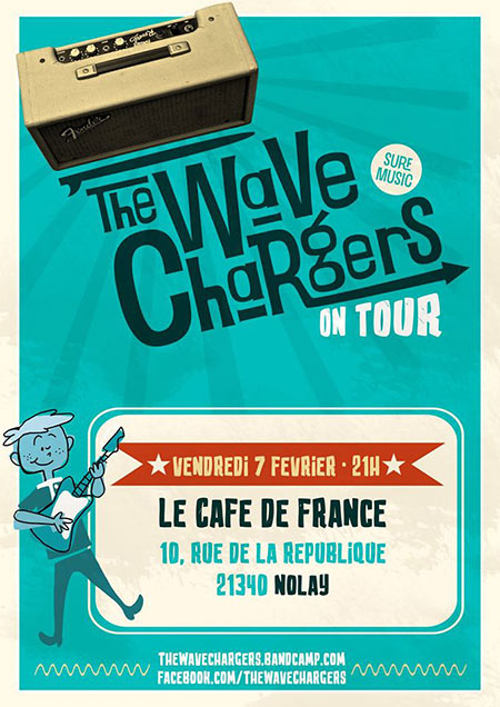 The Wave Chargers au Café de France le 07 février 2020 à Nolay (21)