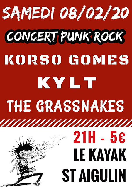 Punk Rock show association AMSA Kayak le 08 février 2020 à Saint-Aigulin (17)