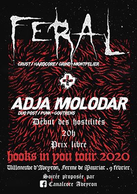 Feral + Adja Molodar à la Ferme de Mauriac le 09 février 2020 à Villeneuve (12)