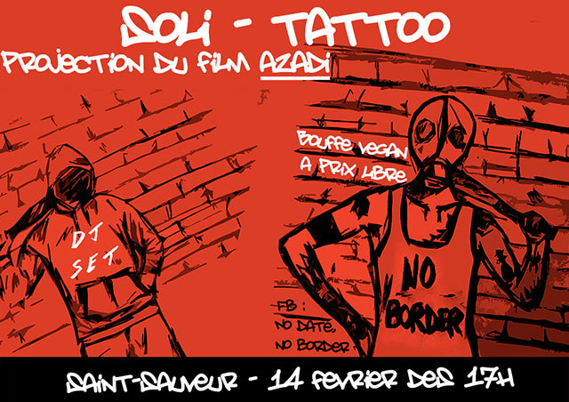 NO DATE, NO BORDER ! le 14 février 2020 à Paris (75)