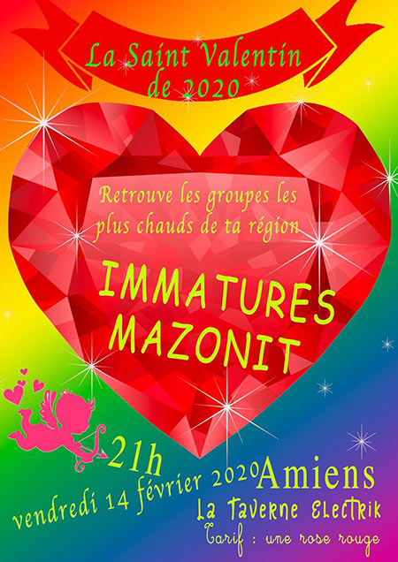 Immatures + Mazonit à la Taverne Elektrik le 14 février 2020 à Amiens (80)