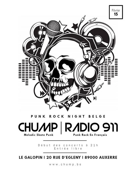 Chump + Radio 911 au Galopin le 15 février 2020 à Auxerre (89)