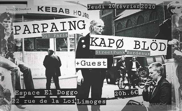 Parpaing + Kapø Blöd + Morkitu à l'Espace El Doggo le 20 février 2020 à Limoges (87)
