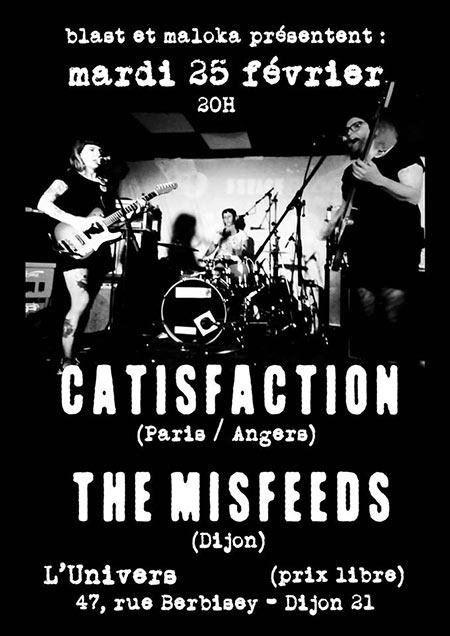 Catisfaction + The Misfeeds à l'Univers le 25 février 2020 à Dijon (21)