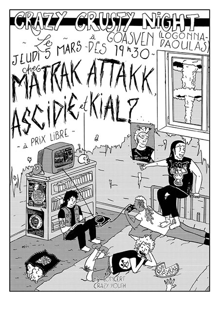 Matrak Attakk + Ascidie + Kial? le 05 mars 2020 à Logonna-Daoulas (29)
