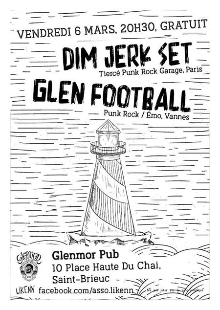Dim Jerk Set + Glenn Football au Glenmor Pub le 06 mars 2020 à Saint-Brieuc (22)