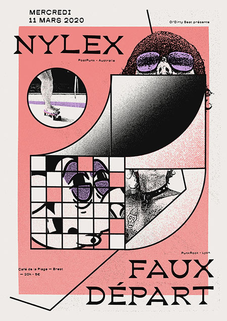 Nylex + Faux Départ au Café de la Plage le 11 mars 2020 à Brest (29)