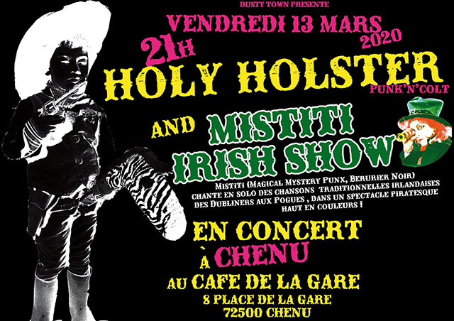 Holy Holster au Café de la Gare le 13 mars 2020 à Chenu (72)