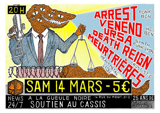 Concert à la Gueule Noire le 14 mars 2020 à Saint-Etienne (42)