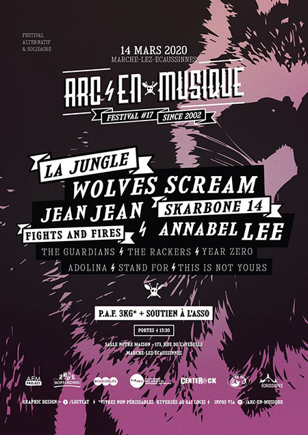 Arc-en-Musique Festival #17 @ Notre Maison le 14 mars 2020 à Ecaussinnes (71)