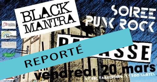 Soirée Punk Rock - Pavasse + Black Mantra au Silo le 20 mars 2020 à Saintes (17)