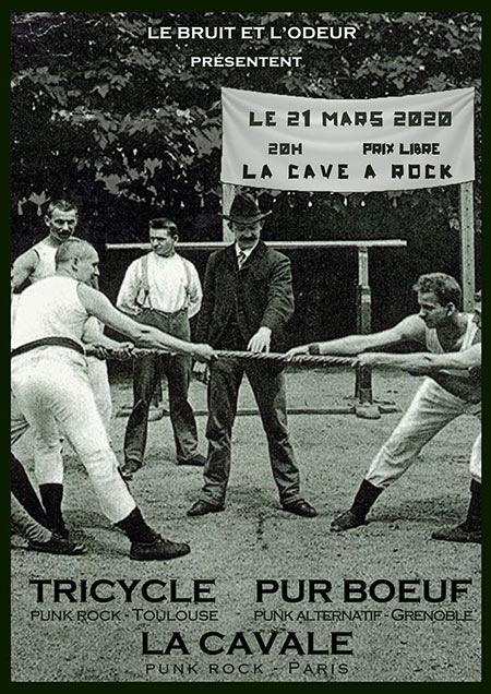 La Cavale + Pur-Boeuf + Tricycle à la Cave à Rock le 21 mars 2020 à Toulouse (31)