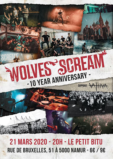 Wolves Scream + Vathya au Petit Bitu le 21 mars 2020 à Namur (BE)
