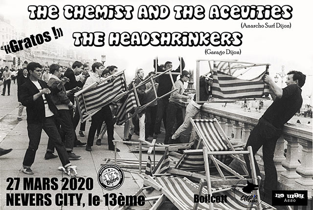 The Chemist and the Acevities + The Headshrinkers au Treizième le 27 mars 2020 à Nevers (58)