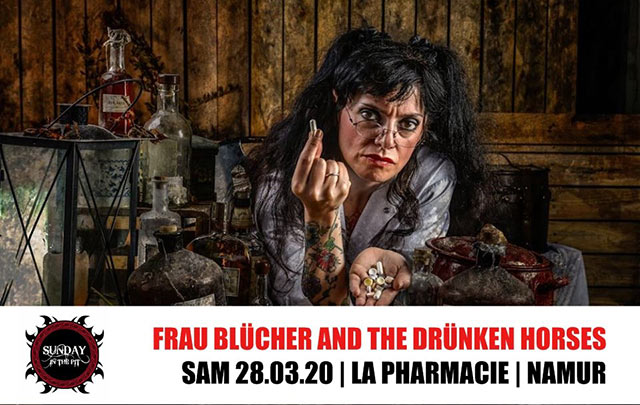 Frau Blücher and the Drünken Horses à la Pharmacie le 28 mars 2020 à Namur (BE)