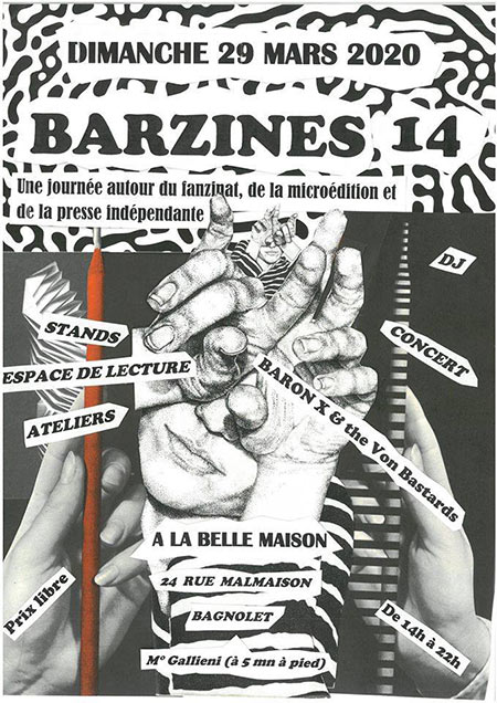 Bar Zines 14 le 29 mars 2020 à Bagnolet (93)