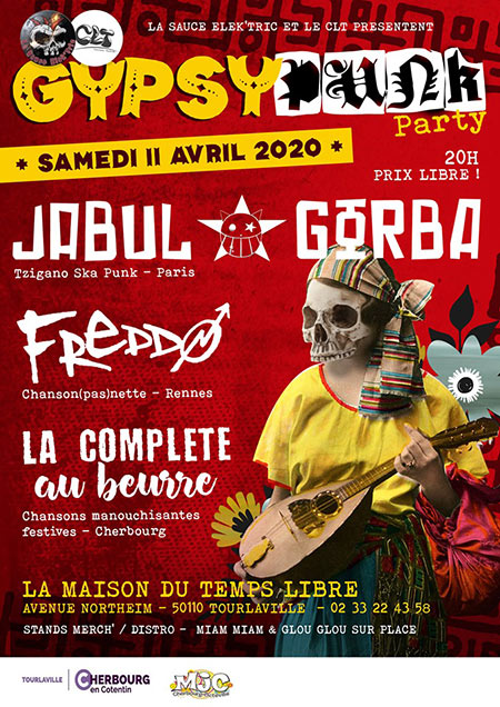 GYPSY PUNK PARTY le 11 avril 2020 à Tourlaville (50)