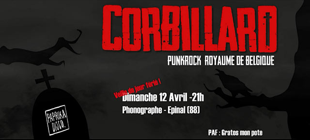 Corbillard + Paprika Disco au Phonographe le 12 avril 2020 à Epinal (88)