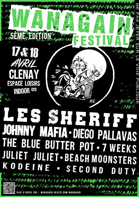Wanagain Festival à l'Espace Loisirs le 17 avril 2020 à Clénay (21)