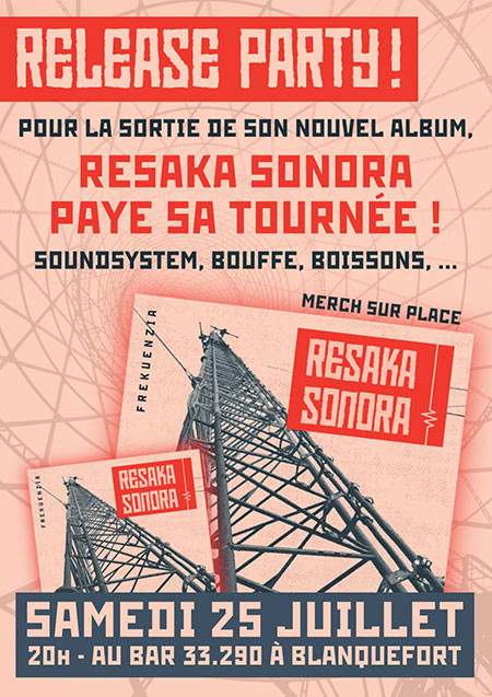 Release Party - Resaka Sonora - Bar Le 33290 le 25 juillet 2020 à Blanquefort (33)