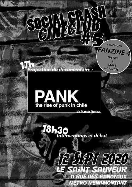 Cineclub Socialcrash 5 le 12 septembre 2020 à Paris (75)