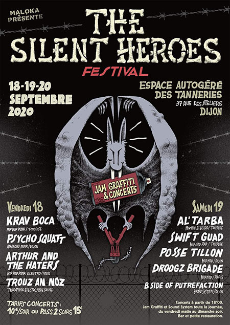 The Silent Heroes Festival aux Tanneries le 18 septembre 2020 à Dijon (21)