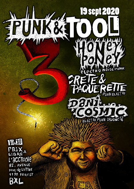 Punk And Tool #3 à l'Accroche le 19 septembre 2020 à Forest (BE)