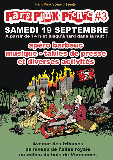Paris Punx Picnic #3 le 19 septembre 2020 à Paris (75)