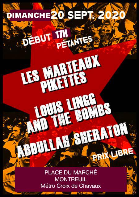 Concert Punk au marché le 20 septembre 2020 à Montreuil (93)