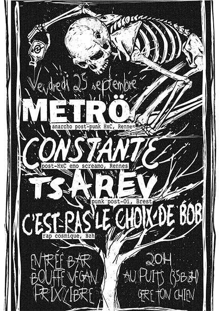 Metrö + Constante + Tsarev + C'Est Pas Le Choix De Bob le 25 septembre 2020 à Bovel (35)
