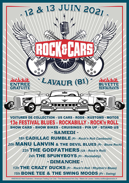 Festival ROCK'&'CARS le 12 juin 2021 à Lavaur (81)