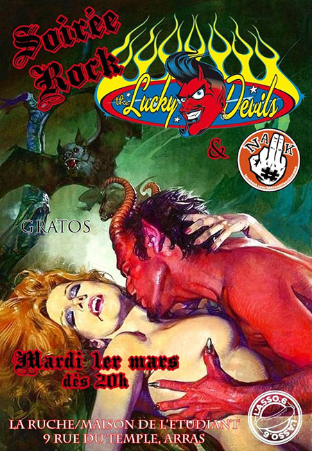 The Lucky Devils + No Additional Kocaïna à la Ruche le 01 mars 2022 à Arras (62)